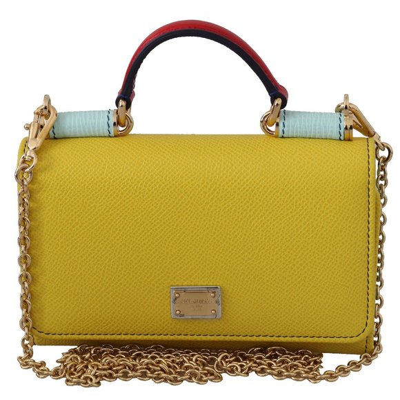 Dolce & Gabbana Yellow and Gold Chain Bag - Picture 1 of 6